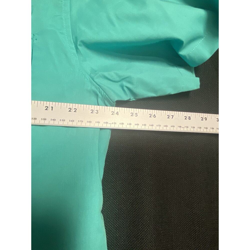 Men's Haband Travelers Pearl Snap Button Up Aqua Green Shirt W/ Pockets Large - Picture 5 of 8